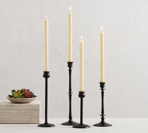 Set of 3 Pcs Cast Aluminium Taper <b>Candle</b> Holders <b>Large</b> <b>Candle</b> Holders for Home Decor - Product Image 3