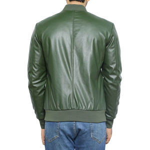 Chaqueta de cuero de hombre de diseño personalizado de moda de alta calidad Chaqueta de cuero de hombre de producto superior hecha en Pakistán - Product Image 3