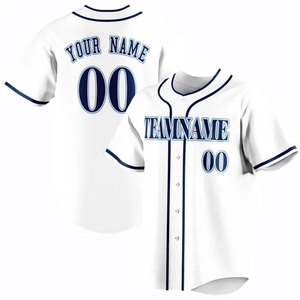 Venta caliente gradiente de color sublimado camisetas de béisbol bordado personalizado uniforme deportivo personalizado camiseta de béisbol para hombres Niño - Product Image 3