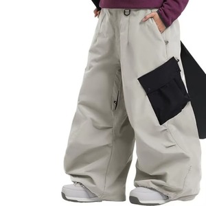 กางเกงสโนว์ไฮสตรีทแวร์ ดีไซน์เฉพาะ ระบายอากาศได้ดี สไตล์ฮิปฮอป สำหรับกิจกรรมกลางแจ้ง กันน้ำ กันลม -Tex สำหรับฤดูหนาว ทรงหลวม สไตล์สกี สำหรับผู้ชาย ทรงแบ็กกี้ - Product Image 2
