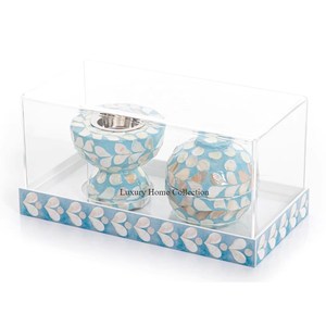 Square Shape Acrylic Cover MOP <b>Work</b> High Standard Quality <b>Home</b> Decorative <b>Table</b> Centerpiece Incense Burner and Holder - Product Image 3