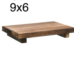 Plateau de service sur pied en bois de manguier Plateau de service en bois d'acacia pour la décoration intérieure pour l'apéritif - Product Image 2