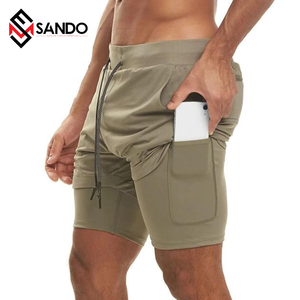 Short d'entraînement de gymnastique avec logo personnalisé pour hommes et femmes, coton et polyester, spandex, doux et solide, jogging décontracté Service OEM - Product Image 5