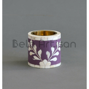 Incensario de Bambú Ecológico con Incrustaciones de Nácar y Hueso, Regalo de Ramadán, Kefaf Mubkhar, Thurible, Contacta con Bela Artisan Designs - Product Image 3