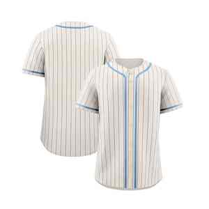 Ensembles de maillots de baseball personnalisés OEM avec tissu 100% polyester, doux et respirant, parfaits pour l'entraînement sportif et les tenues décontractées - Product Image 4