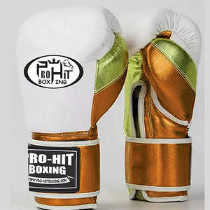 ถุงมือชกมวยแบบมืออาชีพถุงมือหนังแท้ MMA มวยไทยถุงมือชกมวยไทย - Product Image 2