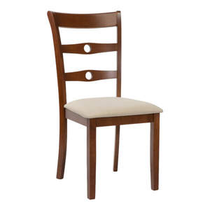 เก้าอี้ทานข้าวซานยาง รุ่น 300132 ทำจากไม้เนื้อแข็งคุณภาพสูงและผ้า  เหมาะสำหรับใช้ในห้องรับประทานอาหาร - Product Image 5