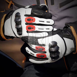 Gants de moto en cuir de haute qualité avec écran tactile respirant Caractéristique Nouvel accessoire high-tech tendance - Product Image 6