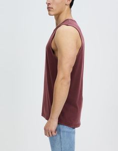 Camiseta sin mangas para hombre de culturismo, mezcla de algodón, chaleco de entrenamiento ligero, camisa sin mangas para playa y verano, chaleco bordado antiencogimiento - Product Image 2