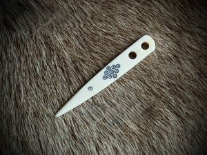 Aguja de Bordar de Cuerno de Búfalo, Aguja de Bordar Puntiaguda para Lana y Hilo, Accesorio de Costura Duradero para Tufting y Costura - Product Image 2