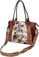 Tas jinjing wanita gaya Barat kulit tas Tote desainer kulit sapi tas tangan terlaris untuk wanita dengan harga efektif
