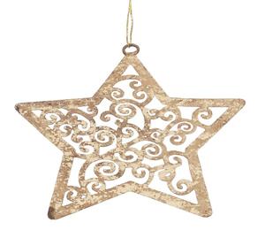 Adornos de metal hechos a mano de Navidad de oro de linternas de hierro y adornos de linterna decorativos de festival de oro y plata - Product Image 5