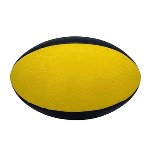 Pelotas de rugby hechas a medida cuero PU profesional tamaño oficial diseño duradero para equipos deportivos y sesiones de entrenamiento - Product Image 1