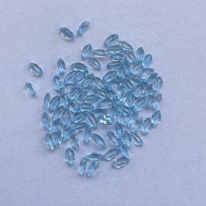 อัญมณีทรงหลวมตัดเป็นเหลี่ยมเพชรพลอยสวิสสีฟ้าขนาด2มม. 4มม. 6มม. ดีไซน์ล่าสุดสำหรับการทำเครื่องประดับมาแรงตอนนี้ - Product Image 2