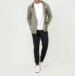 Sweat à capuche en polaire surdimensionné personnalisé de haute qualité, en coton 100 %, respirant, brodé, pour l'automne, pour hommes - Product Image 6