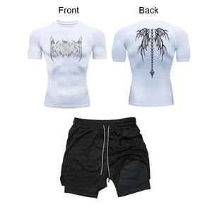 New Breathable Workout <b>T</b>-<b>Shirt</b> <b>Sets</b> Top Trending Wholesale <b>Shorts</b> <b>Set</b> for <b>Men</b> Custom 3D Printed Cotton <b>Shorts</b> <b>Shirt</b> <b>Set</b> - Product Image 1