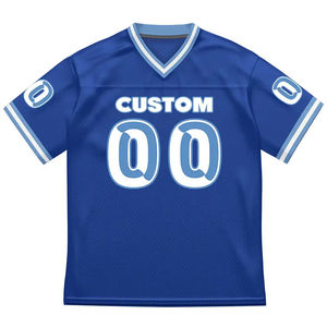 Camisetas de Fútbol Americano de Manga Corta con Estampado Personalizado, Secado Rápido, Estilo Urbano Juvenil, para Entrenamiento, Precio al por Mayor, OEM - Product Image 1