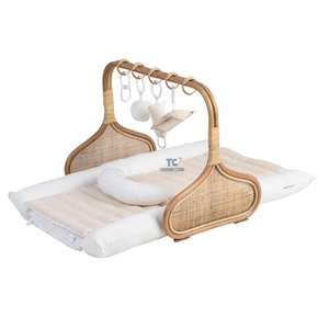 Haut de gamme qualité rotin arc-en-ciel bébé jouer Gym Essentials rotin jouer Gym pour bébé rotin enfants jouets pour la décoration - Product Image 5