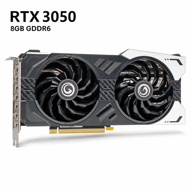 New RTX 3050 8GB GDDR6 Graphics Card 128Bit for Video Card Dual Fan 4K 8K Gaming GPU Desktop PC Computer Parts