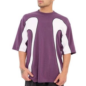 เสื้อยืดแขนสั้นผ้าฝ้ายทอ 100% สไตล์สตรีทแวร์ ทรงหลวม ยาวพิเศษ แฟชั่นฤดูร้อน ลายแผงสไตล์วินเทจ ขายดี - Product Image 5