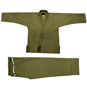 Mélange de coton brésilien Jiu Jitsu Gi BJJ Gi Kimono pré-rétréci Jiu Jitsu uniforme bleu/blanc/noir ensemble - Product Image 4