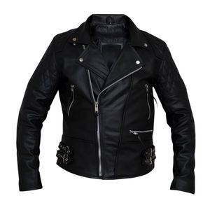 Chaqueta de moto de cuero genuino de invierno de etiqueta privada para hombres chaquetas de motocicleta impermeables de cuero hechas a medida de alta calidad - Product Image 1