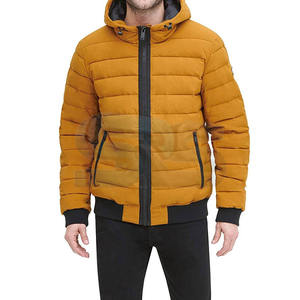 Veste bouffante avec logo brodé personnalisé Manteau à bulles à manches longues pour hommes Veste d'hiver chaude en coton matelassé Vêtements d'extérieur à la mode OEM - Product Image 6