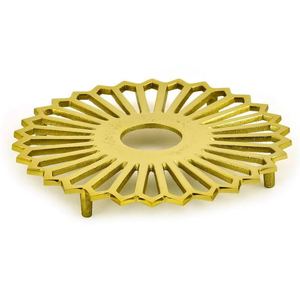 Antique Metal <b>Trivet</b> Black Nonslip Tabletop Heat Resistant <b>Pan</b> & Hotpot Protecting for Home Kitchen Dining Table Made in India - Product Image 6