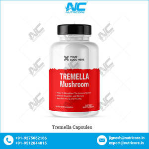 Nutricore Fabricant Indien Bonne Qualité Vente en Gros Compléments Alimentaires Capsules de Tremella Naturelles pour Adultes 60 Capsules - Product Image 3