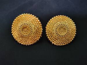 Boucles d'oreilles de qualité supérieure serties de boucles d'oreilles plaquées or 22CT bijoux pour femmes portées par les exportateurs indiens - Product Image 2