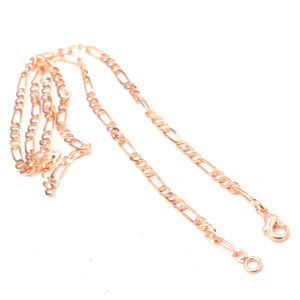 Unisexe 16-30 pouces solide cuivre lien chaîne collier élégant religieux chrétien fête thème bijoux large Cube chaînes à la mode - Product Image 4