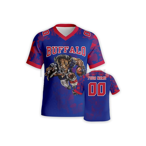 High Quality American Football Jerseys Shirts Short Sleeve Breathable Plus Size Adults Set Summer - Product Image 2