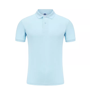 Polo informal para hombre con secado rápido y logotipo impreso personalizado 100% algodón patrón sólido manga corta Camiseta barata - Product Image 4