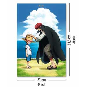 โปสเตอร์อนิเมะวันพีซ แชงค์ส์และลูฟี่ - Product Image 2