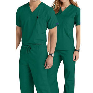 Médico Enfermera Médico Scrubs Traje Moda Scrub Traje Enfermera Hospital Uniforme Bajo Su Propia Marca - Product Image 3