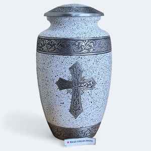 Urne commémorative d'art inspirant peinte à la main pour les cendres humaines adultes disponibles en vrac vente à l'exportation - Product Image 3