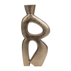 Jarrón de Metal con Acabado Dorado Abstracto de Primera Calidad, Adecuado para Decoración del Hogar y Fotografía de Interiores, Venta al por Mayor desde India - Product Image 2