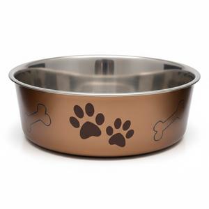 Comedero de Acero Inoxidable Chapado en Oro de Lujo para Perros y Gatos con Patrón Grabado, Plato para Comida y Agua para Mascotas, Comedero para Perros a un Precio Razonable - Product Image 4