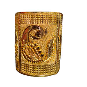 Bracelets de conception traditionnelle indienne sertis de bracelets de style moderne plaqué or 22 carats pour femmes portant des bijoux par les exportateurs - Product Image 2