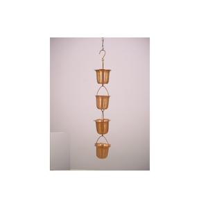 Campana de cadena de lluvia de hierro de Color negro para colgar en el jardín, adornos de uso decorativo, decoración de temporada lluviosa - Product Image 3