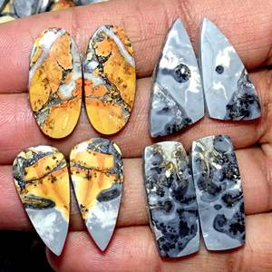 Lote de Gemas Sueltas de Jaspe Maligano, Gemas Pulidas a Mano, Cabujones de Jaspe Maligano Raros para Suministros de Joyería - Product Image 6