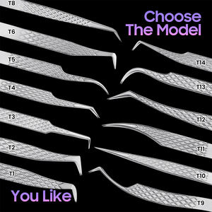 Vente chaude blanc et violet extension de cils pince à épiler à pointe en fibre or rose applicateur de cils extension de cils pince à épiler ensemble de 2 avec boîte - Product Image 2