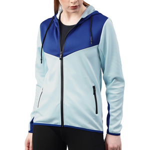 Sweat-shirt surdimensionné à la mode pour femmes Patchwork Design ample coton épais à capuche à manches longues avec Logo avant pour automne Streetwear - Product Image 3