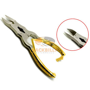Coupe-ongles et pinces à ongles en porte-à-faux en or de qualité supérieure pour manucure, pédicure et podologie Ergonomique durable - Product Image 1