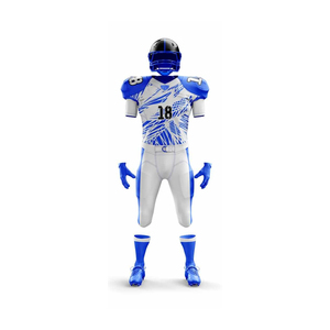 Uniforme de fútbol americano de nuevo diseño para jóvenes, conjunto de pantalón de camisetas reversibles con mangas cortas, técnicas impresas económicas - Product Image 2