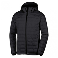 Veste matelassée à col montant pour homme de haute qualité, couleurs personnalisées, tissu en toile noire, service OEM, imperméable et respirante