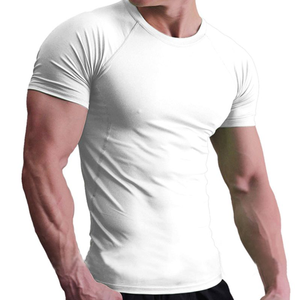 T-shirt à logo brodé personnalisé imprimé T-shirt coupe ajustée en jersey 100% coton de couleur unie avec prix compétitif T-shirt - Product Image 1