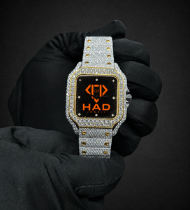 Reloj de lujo con incrustaciones de moissanita plateada, estilo hip hop, joyería llamativa para hombres y mujeres, reloj premium, regalo. - Product Image 2