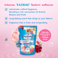 EAZIDAE 600 ML Adoucissant Textile Fabriqué en Thaïlande pour Nettoyer les Tissus avec Élimination des Odeurs et Déshumidification Modèle 19694
