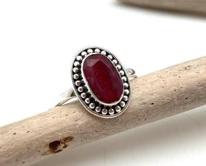 ทำด้วยมือ925สเตอริงเงินสไตล์ Boho กับพลอยทับทิมเครื่องประดับแนวโน้มสำหรับผู้หญิงของขวัญปาร์ตี้สำหรับผู้หญิงสำหรับเธอ - Product Image 4